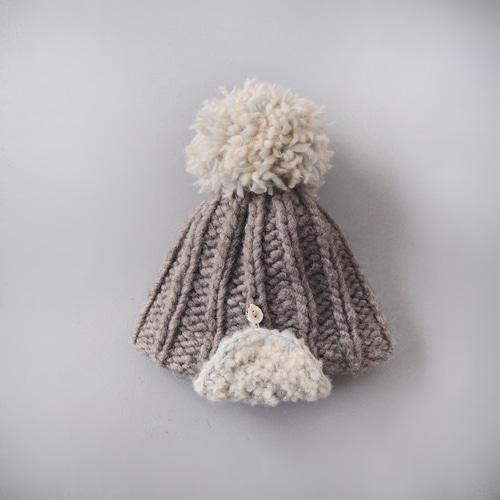 Plump Pompom 大きなポンポンのニット帽 シニア ニット帽・ビーニー