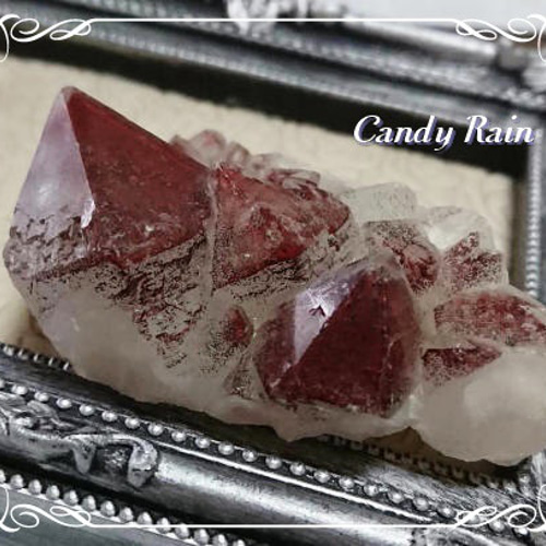レッドファントムクォーツ・原石クラスター～Type.A～ *** 天然石