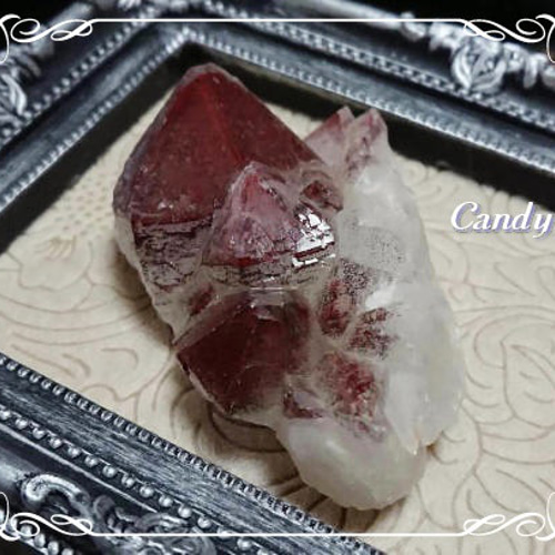 レッドファントムクォーツ・原石クラスター～Type.A～ *** 天然石