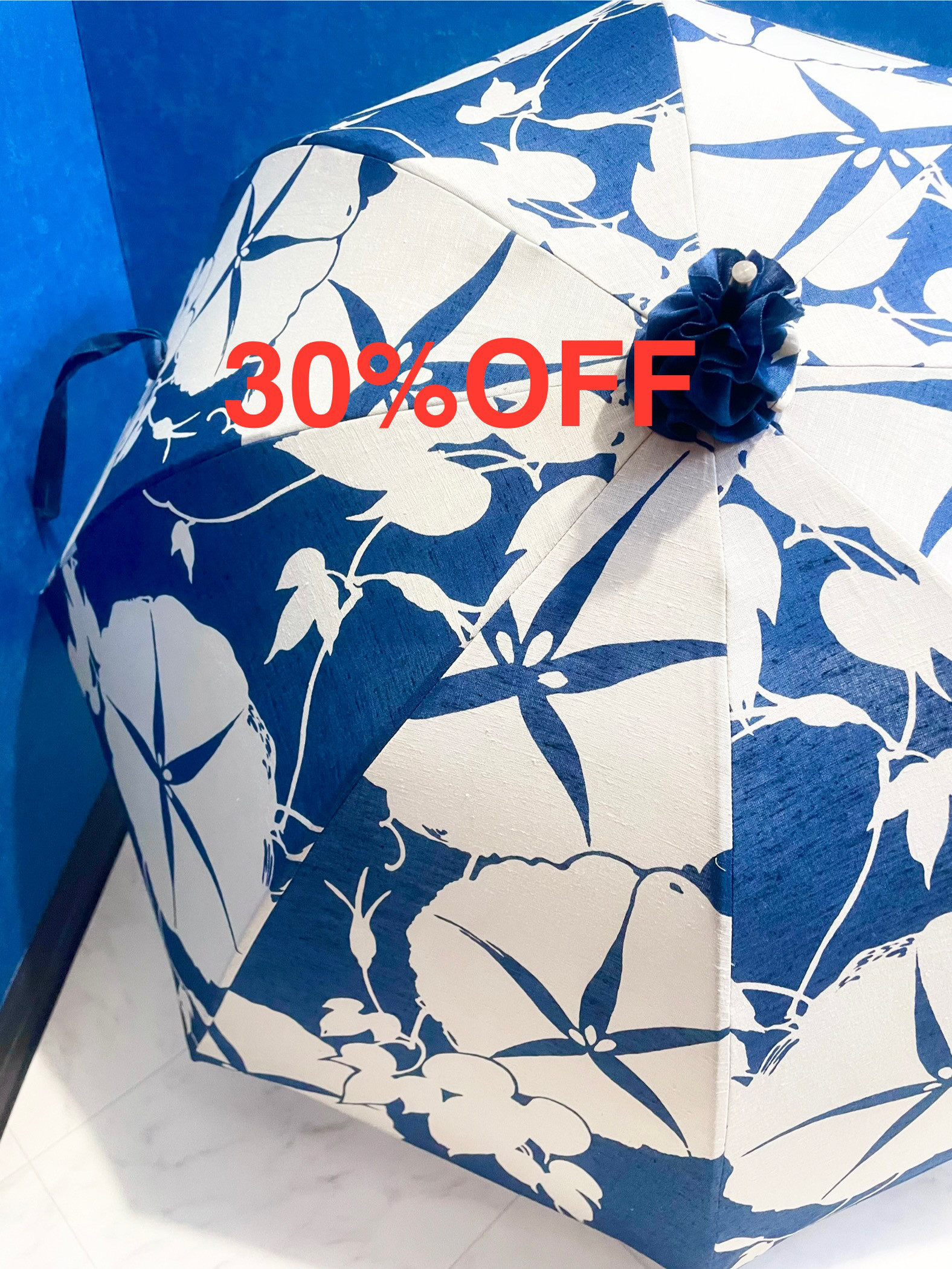 浴衣から生まれた日傘　月はやし 梢は雨を待ちながら