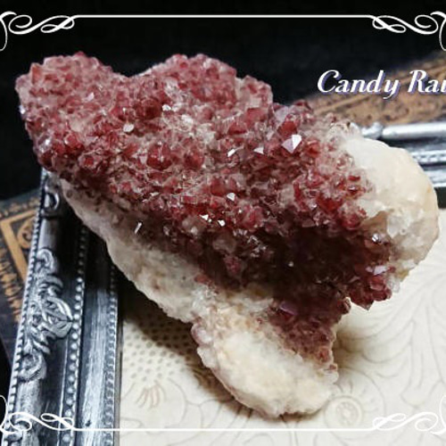 レッドファントムクォーツ・原石クラスター～Type.B *** 天然石 Candy 