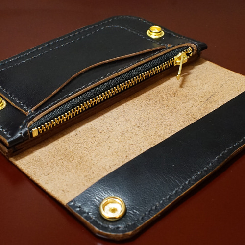トラッカーウォレット horse leather 馬革 手縫い ホースレザー