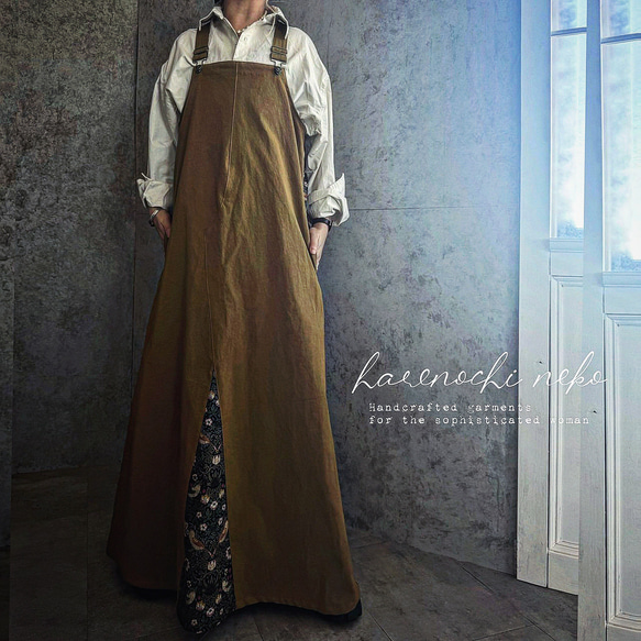 ■特別価格■【11/14再販】【大人の為の。トラッドなオーバーオールスカート】バックル調整可能 ワンピース 冬 2025 6枚目の画像