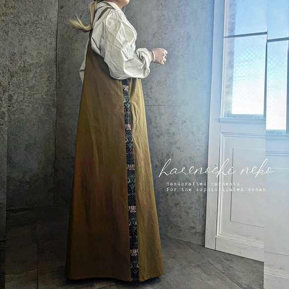 ■特別価格■【11/14再販】【大人の為の。トラッドなオーバーオールスカート】バックル調整可能 ワンピース 冬 2025 4枚目の画像