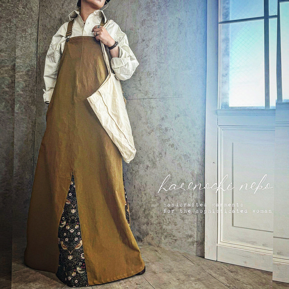 ■特別価格■【11/14再販】【大人の為の。トラッドなオーバーオールスカート】バックル調整可能 ワンピース 冬 2025 10枚目の画像