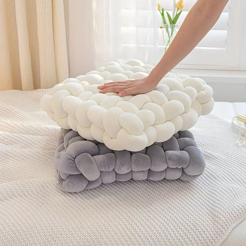 もちもちクッション 編み込み 弾力クッション 個性的 かわいい