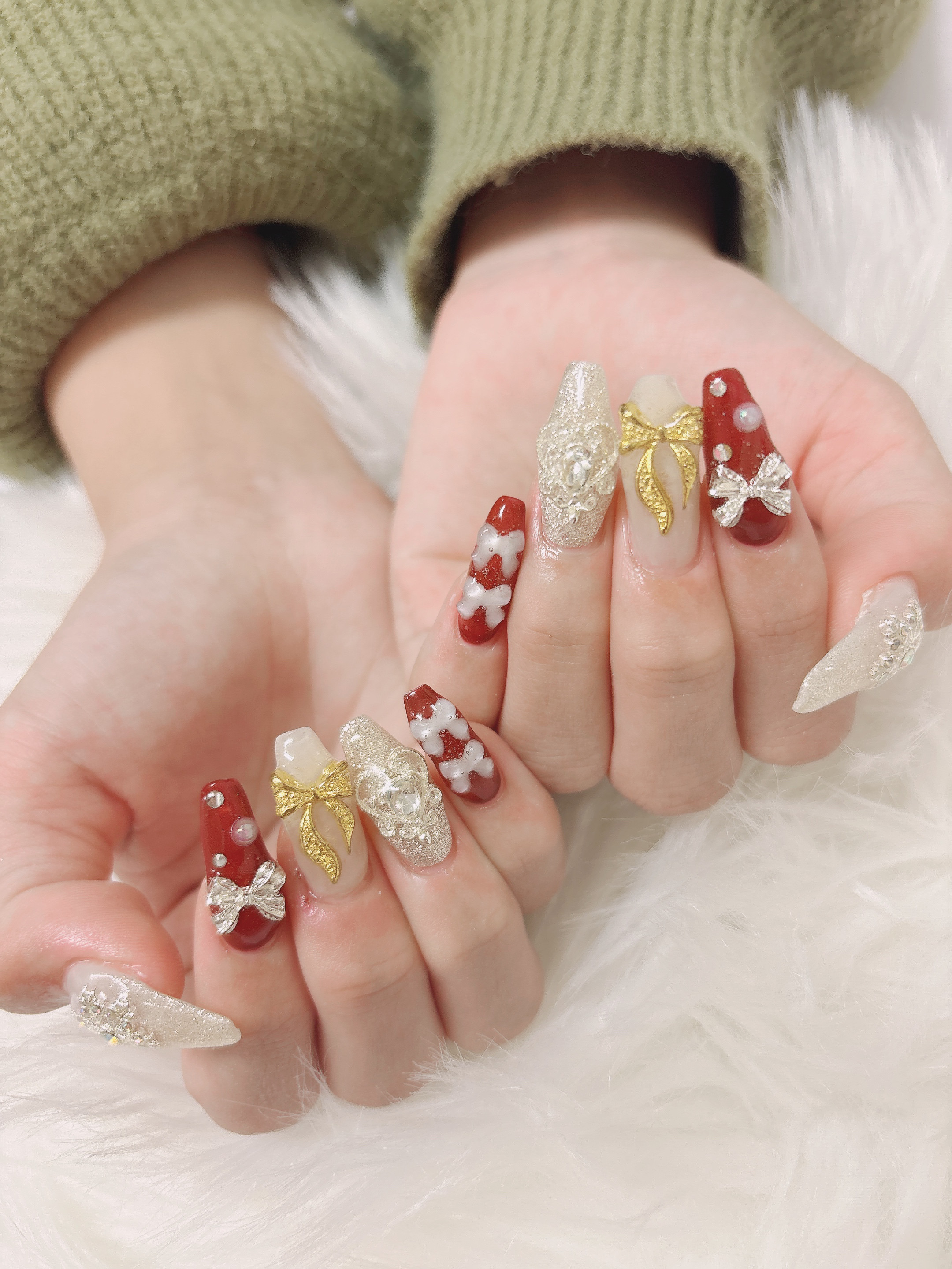 ✨オーダーメイドチップ成人式も✨ロングやパーツもアートつけ放題¥7000