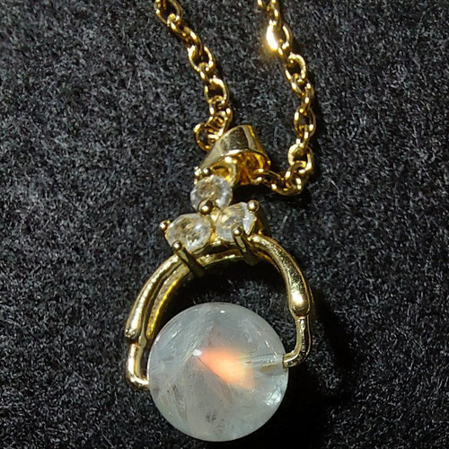 高品質マダガスカル産レインボームーンストーン5.6ボタンカット 高品質マダガスカル産レインボームーンストーン5.6ボタンカット