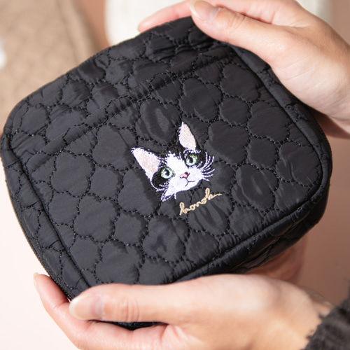 名入れ無料 あくびする猫のポーチ｜ギフトにもおすすめ ポーチ honok