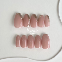 ダルメシアンピンク ネイルチップ ネイルチップ（つけ爪） Runash I