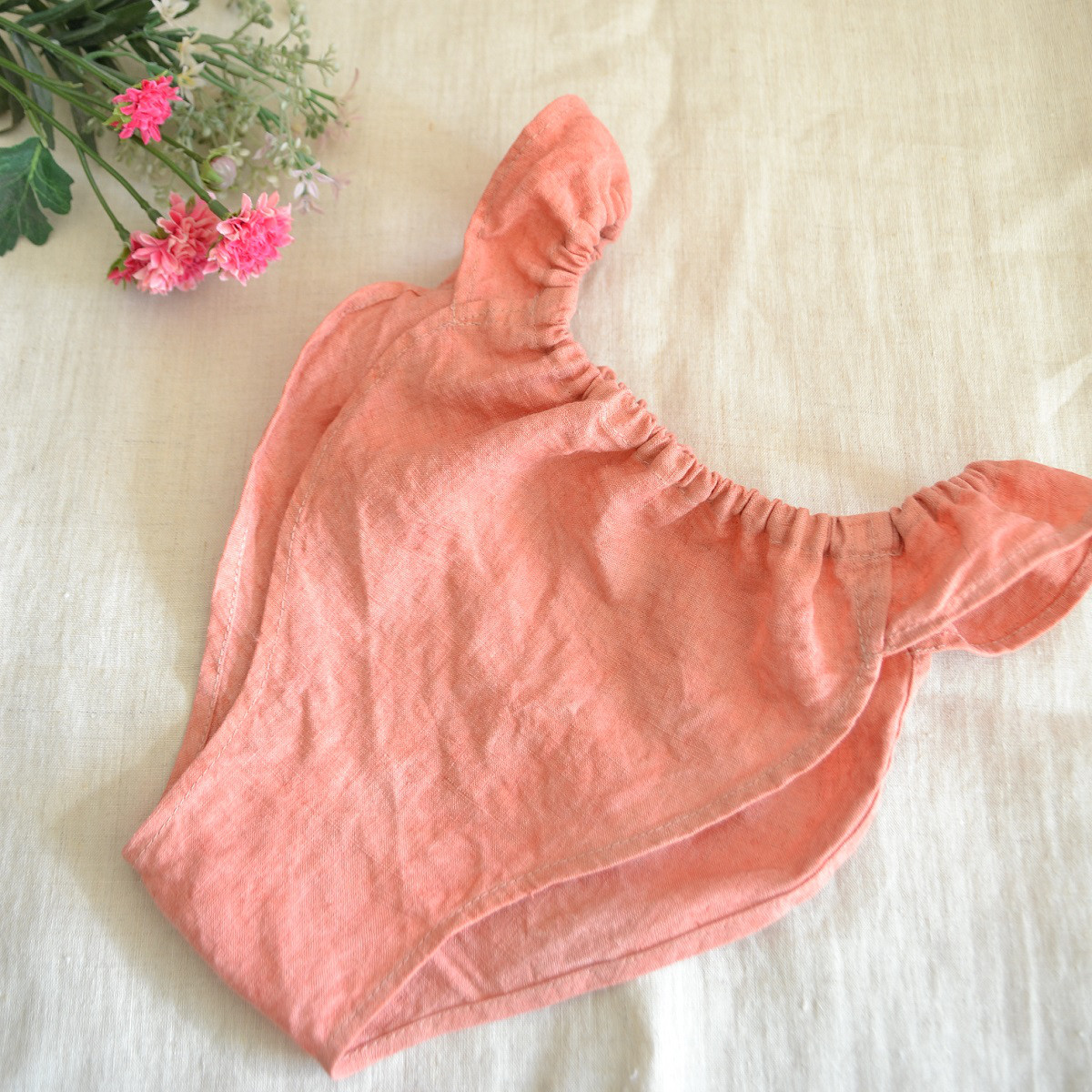 【Creema限定】草木染×ヘンプ　リラックスショーツ　あかね　ヘンプ100％　ふんどしショーツ　植物染料　ピンク