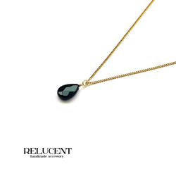 つけっぱなしOK 天然石ネックレス ブラックオニキス サージカル