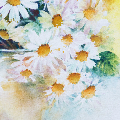 秋の陽に包まれて】水彩原画 一点物 額縁付き 豪華プレゼント付き 絵画