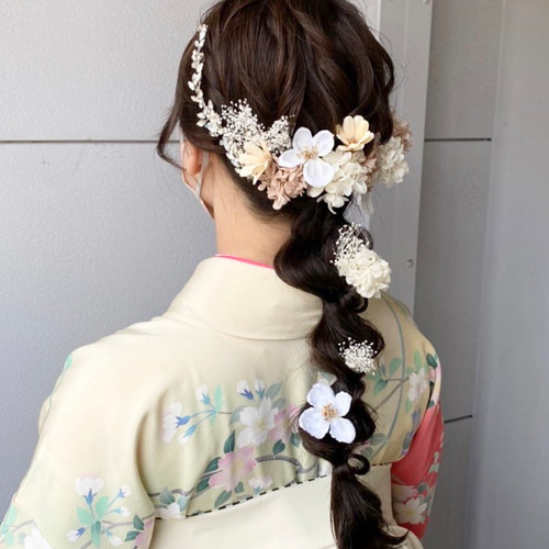 小枝ビジュー髪飾り 袴 成人式 振袖 卒業式 成人式前撮り 成人式髪飾り