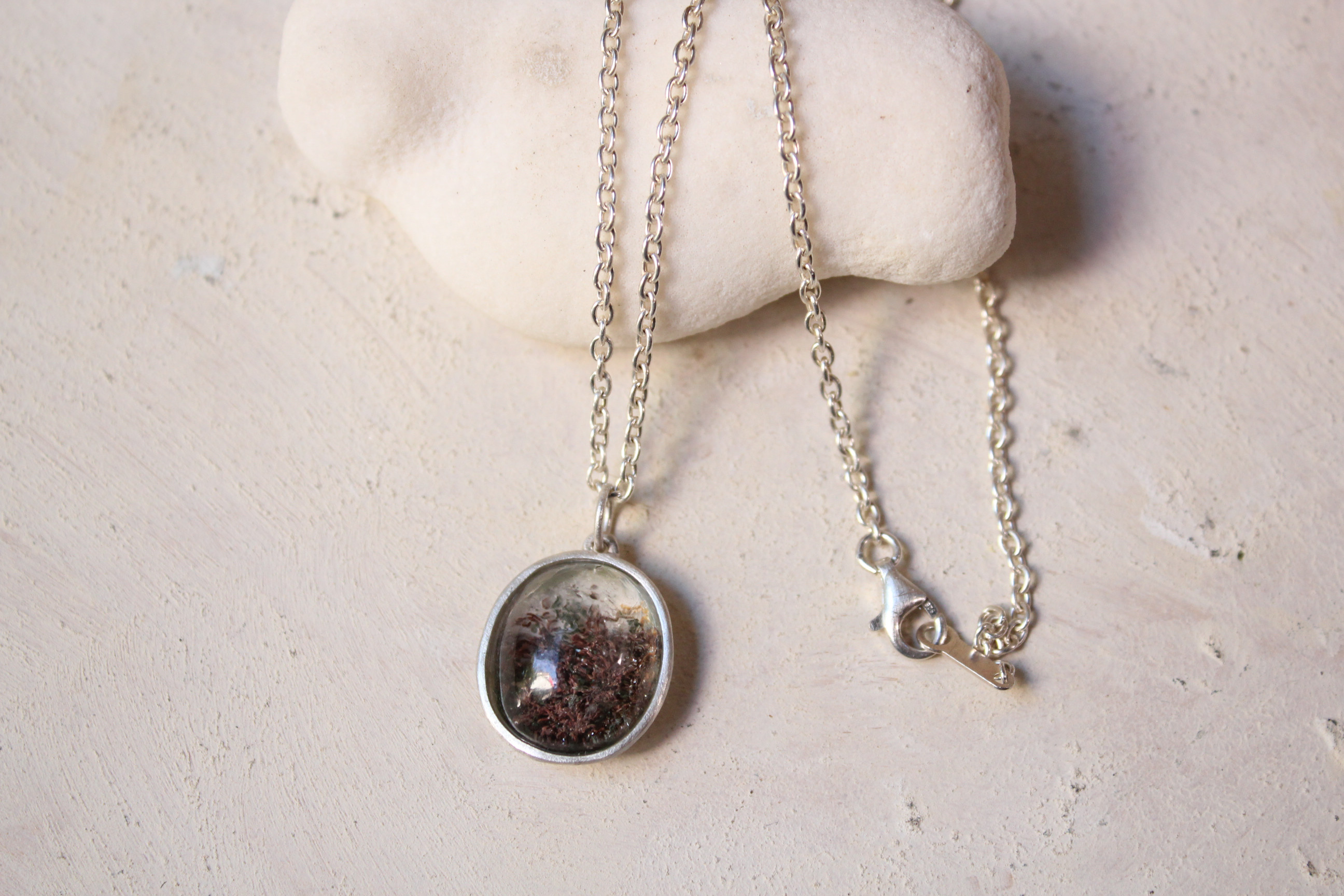 ガーデンクォーツのネックレス　SV925/azur