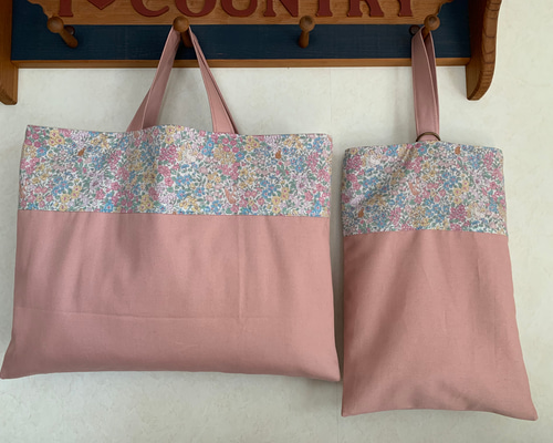 リバティ*レッスンバッグ&シューズケース【Sana Louise /サナ•ルイーズ