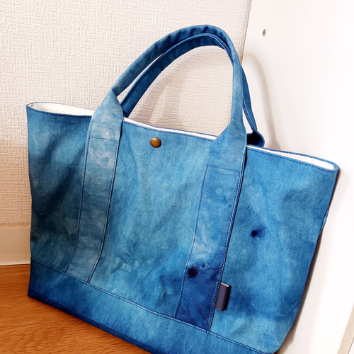 古布好き♡藍染手提げbag⑰ 1d67aa96f8b07b30ed0b1c1a68f5fb