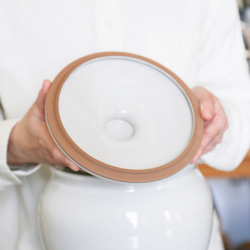 軽くて仕込みやすい甕　ぬか漬け容器に、お味噌（3.3キロ）【三重県四日市産】 えんける道具店の甕（かめ）3.6リットル 13枚目の画像