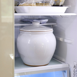 軽くて仕込みやすい甕　ぬか漬け容器に、お味噌（3.3キロ）【三重県四日市産】 えんける道具店の甕（かめ）3.6リットル 11枚目の画像