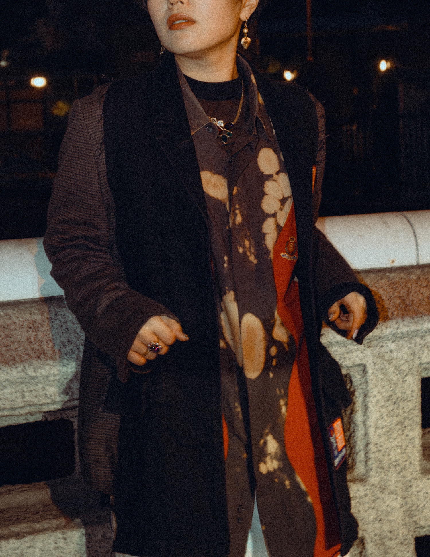 リメイク　フレイミング　シャツ　赤　Red