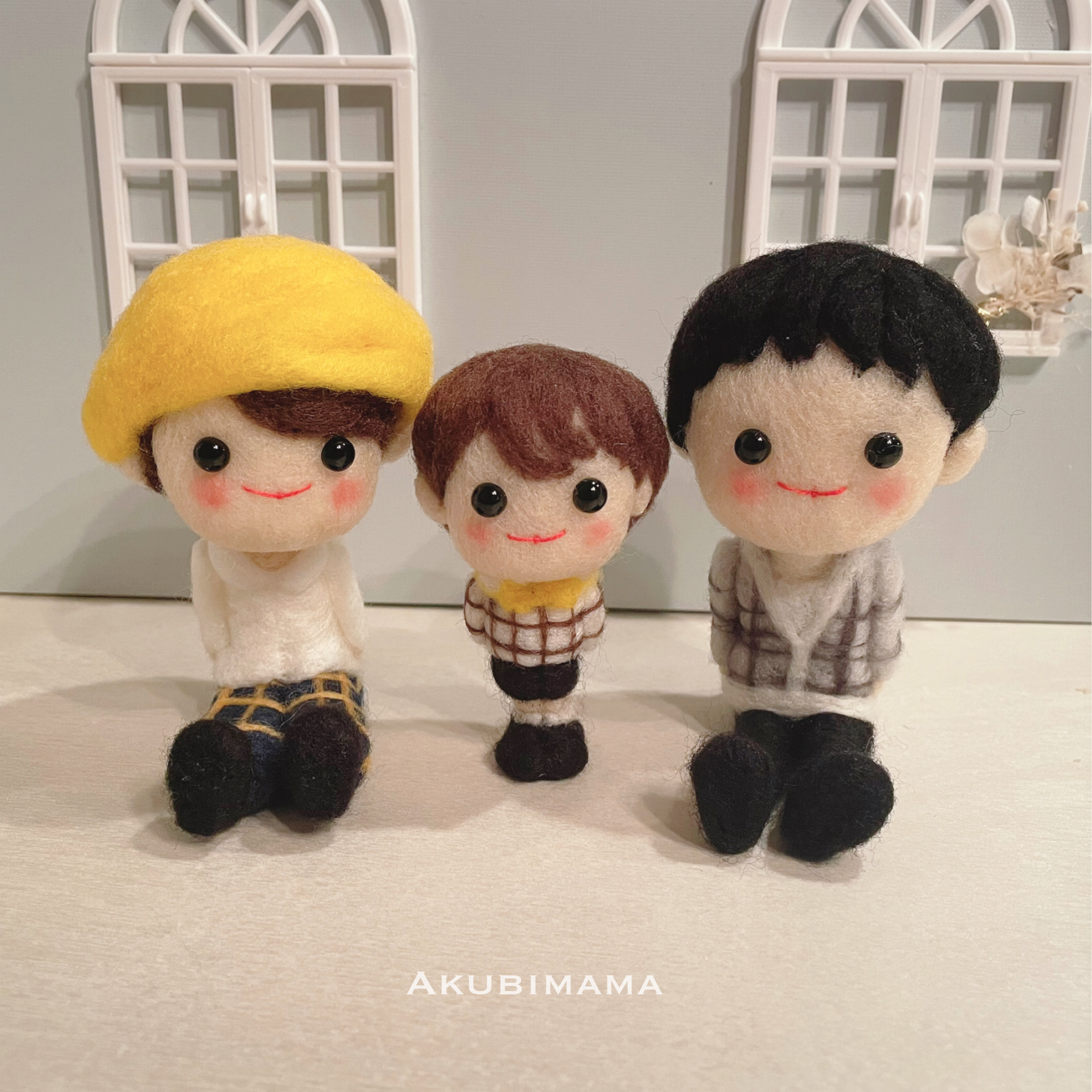 【受注製作】SNSやアイコンにもおすすめ☆手のひらサイズのファミリードール