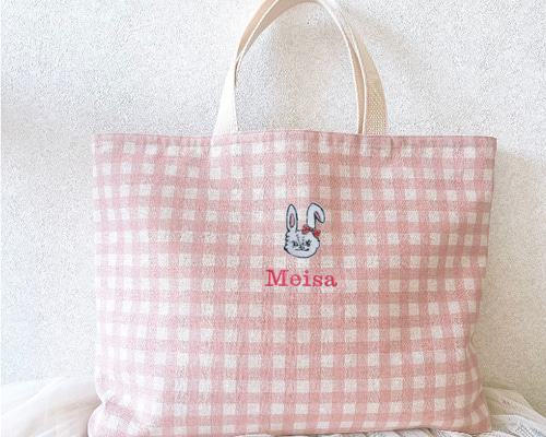 専用ページ【名入れ刺繍可】レッスンバッグ 名入れ レッスンバッグ 2025 イニシャル お名前 刺繍 撥水 無地