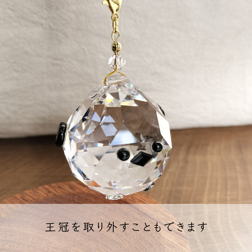 世界三大クリスタル使用】シマエナガサンキャッチャー/置き型スタンド