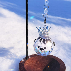 世界三大クリスタル使用】シマエナガサンキャッチャー/置き型スタンド