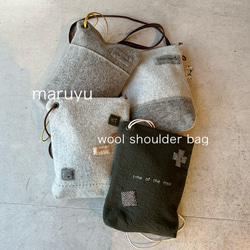 ファスナーminiショルダー#wool 1枚目の画像