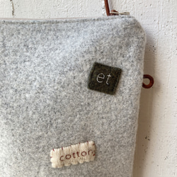 ファスナーminiショルダー#wool 3枚目の画像