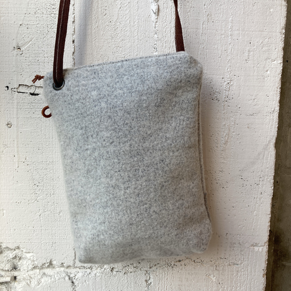 ファスナーminiショルダー#wool 9枚目の画像