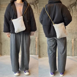 ファスナーminiショルダー#wool 15枚目の画像