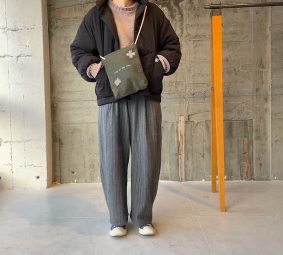 ファスナーminiショルダー#wool 19枚目の画像
