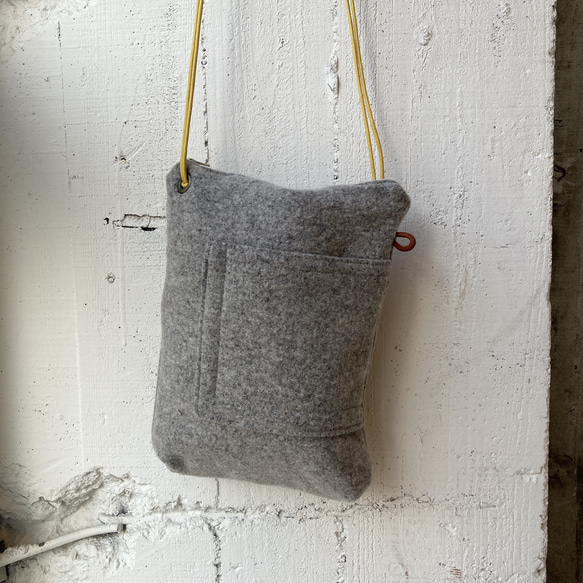 ファスナーminiショルダー#wool 14枚目の画像
