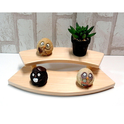 桧(ひのき) 飾り台・花台2段C / 木製雑貨 その他インテリア雑貨 ウッド