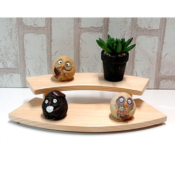 檜、インテリア、置き物 ちょこんと小さな秋の森とりす〜きのこのお家〜 ＊受注制作 国産無垢材