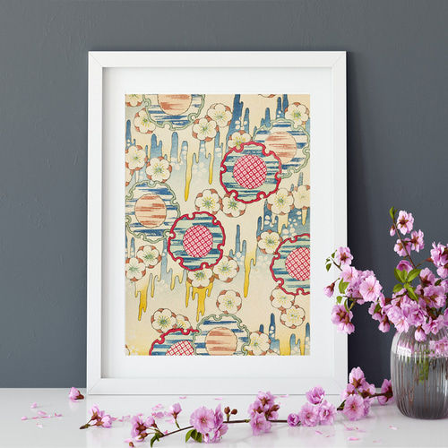 江戸時代の伝統模様ポスター A1サイズ