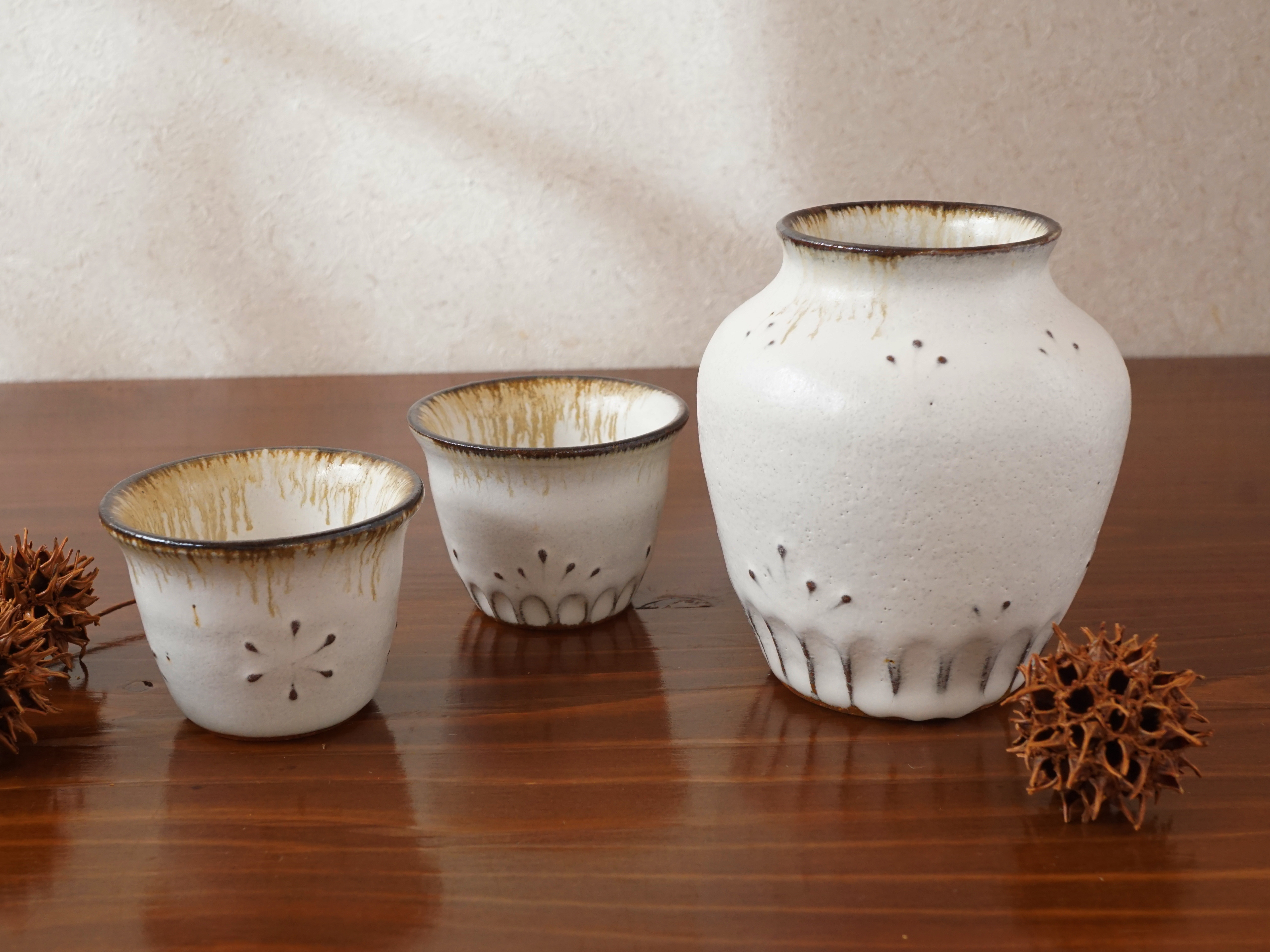 花器にも使える酒器セット　Creema限定(一点物・現品限り)