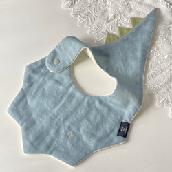 5257 ハンドメイドスタイ　うさ耳　ポンポン　ベビースタイ 5257 ハンドメイドスタイ うさ耳 ポンポン ベビースタイ ベビー