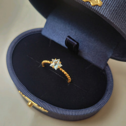 【数量限定】スターカット天然石のプチプチシュガーリング 7枚目の画像