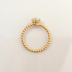 【数量限定】スターカット天然石のプチプチシュガーリング 4枚目の画像