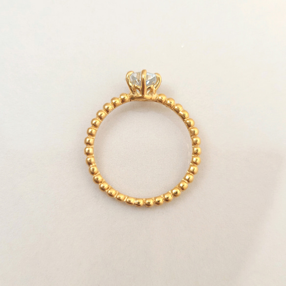 【数量限定】スターカット天然石のプチプチシュガーリング 4枚目の画像