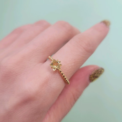 【数量限定】スターカット天然石のプチプチシュガーリング 10枚目の画像