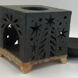 黒マット地の茶香炉 5枚目の画像