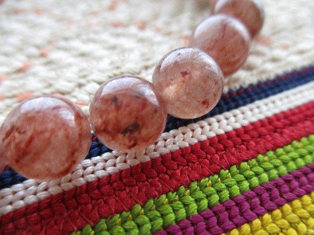 水晶：金剛杵/バジュラの彫り珠とミャンマー翡翠、モスコバイトのブレスレット