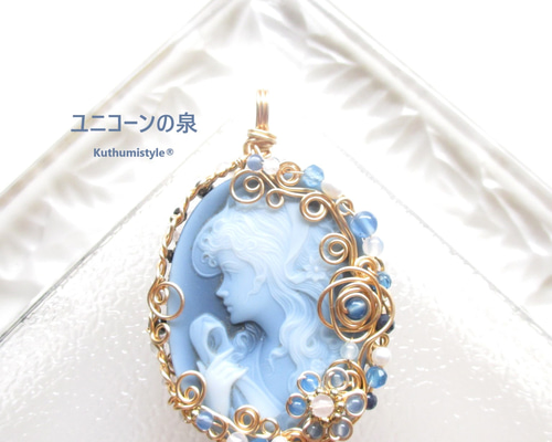 【ドイツ製メノウカメオ】K18 ペンダントトップ 芸術的なジュエリー ドイツ製メノウカメオ】K18 ペンダントトップ 芸術的なジュエリー K18