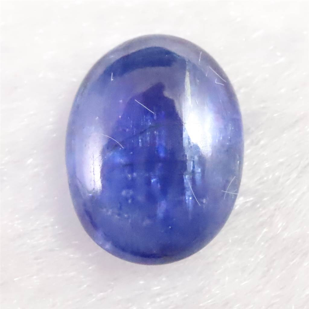 カイヤナイト 8.7mmオーバル カボション ルース 1.71ct #94138