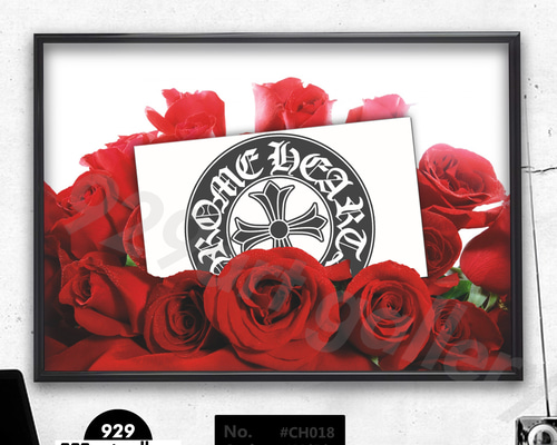 CHROMEHEARTS type☆A2額アートインテリアポスター#CH30 2b1cbe454fdbe3939d90ccea61c199