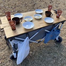 コールマンアウトドアワゴン用テーブル サイドテーブル GT-WOOD