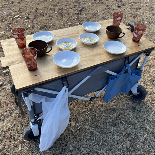 コールマンアウトドアワゴン用テーブル サイドテーブル GT-WOOD コールマンアウトドアワゴン用テーブル サイドテーブル GT-WOOD